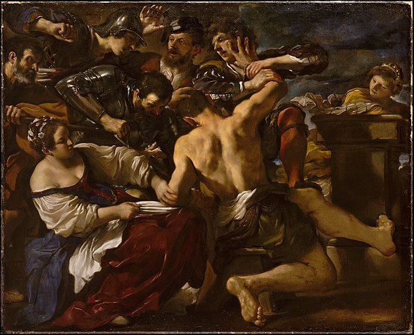 Samson captured by Philistines